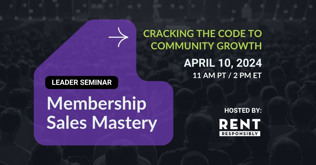 Leader Seminar Membership Sales Mastery