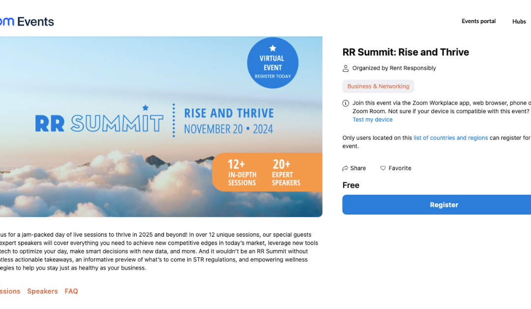 Attendee Guide: RR Summit – Rise and Thrive